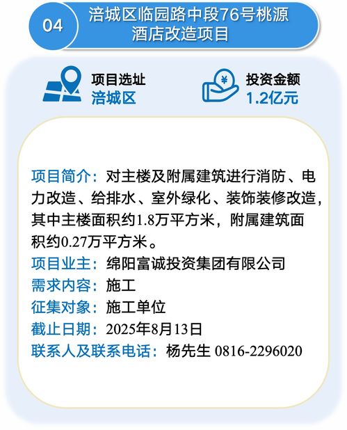 绵阳发布一批投资项目机会清单，助力投资信息咨询
